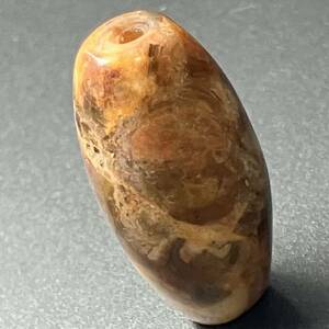 法螺化石天珠 パワーストーン 天然石 第一代天珠 貝化石