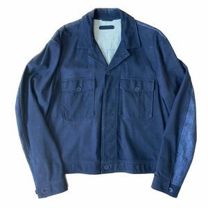 専用　BOTTEGA VENETA スウェード デニム 切り替えジャケット 52 ボッテガ・ヴェネタ レザー denim leather