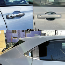 ホンダ 新型 ヴェゼル RV系 フロント/リア ドアハンドル カバー + ドアハンドルプロテクター 外装 ガーニッシュ ABS鏡面メッキ 10P_画像7
