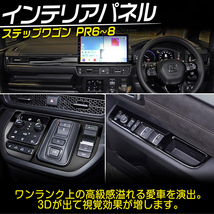 新型 ステップワゴン エアー スパーダ RP6 RP7 RP8 専用パーツ インテリアパネル 内装ガーニッシュ カスタムパーツ セット ピアノブラック_画像2