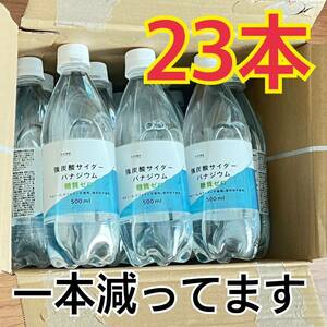 カインズホーム【富士山の天然水を使用】強炭酸サイダーバナジウム 糖質ゼロ 500ml×23本 （1ケース-マイナス-１本）