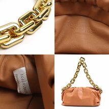 ボッテガヴェネタ BOTTEGAVENETA ショルダーバッグ ザ チェーン ポーチ レザー ブラウン系 99796g_画像9