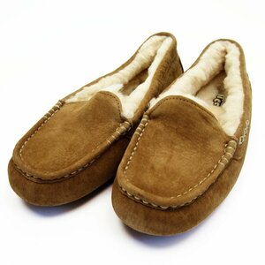 アグ UGG ローファー モカシン アンスレー シープスキン チェスナット h28411a