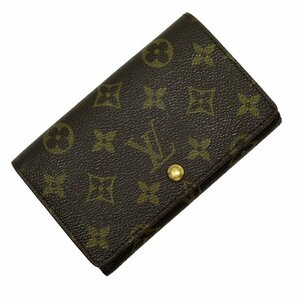 ルイ ヴィトン LOUIS VUITTON 二つ折り財布 ポルトモネ ビエ トレゾール モノグラムキャンバス ブラウン h28603a