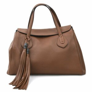 グッチ GUCCI ハンドバッグ バンブー スウィング レザー ブラウン e57612a