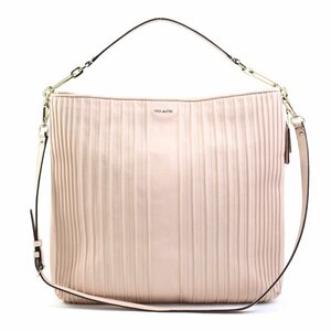 コーチ COACH ショルダーバッグ ハンドバッグ レザー ライトピンク a0140