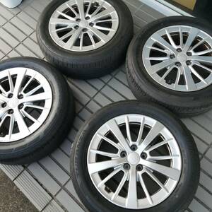 中古タイヤ スバル インプレッサ 純正 アルミ＆BRIDGESTONE→2012年製　205/55R16 91V