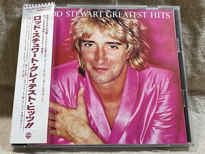 ROD STEWART - GREATEST HITS 32XD-349 CSR刻印 税表記あり帯付 国内初版 日本盤 廃盤 レア盤