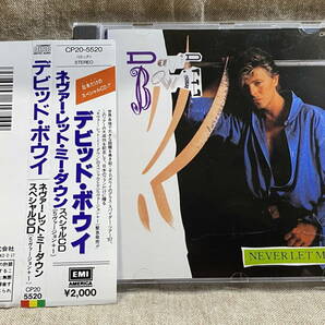 DAVID BOWIE - NEVER LET ME DOWN SPECIAL CD CP20-5520 国内初版 日本盤 帯付 廃盤 レア盤の画像1