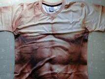 筋肉 マッチョ おもしろ Tシャツ L メンズ 裸 コスプレ おもしろTシャツ ハロウィーン 仮装_画像1