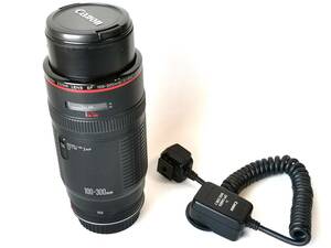 Canon EF 100-300mm F5.6 L と 純正 オフカメラシューコード2