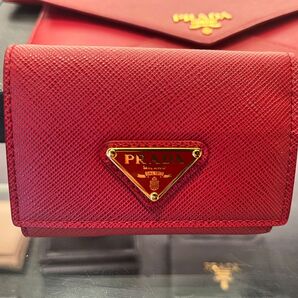 プラダ★折り財布&コインケース&カード★赤★新品未使用