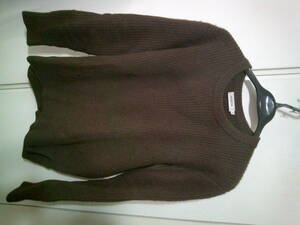 nonnative エルボーパッチ付きクルーネックセーター OFFICER SWEATER YAK WOOL NN-K2604 茶0