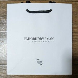 EMPORIO ARMANI エンポリオ アルマーニ ショッパー 新品未使用 ホワイト 1枚 ギフト袋 紙袋