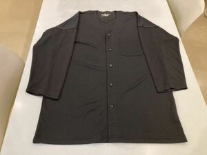 美品　鳳凰　村上被服　鯉口シャツ　ポケット付き　サイズLL ブラック