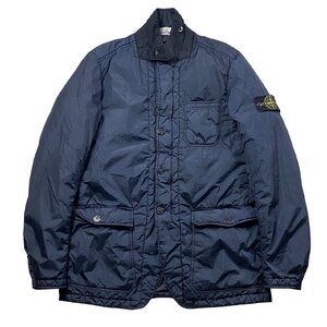 L ネイビーSTONE ISLAND ストーンアイランド 6115A0123 CRINKLE REPS JACKET 国内正規/公式鑑定済 ロゴパッチ ジャケット ブルゾン