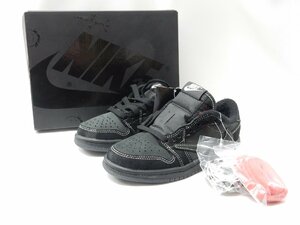 19cm【未使用黒タグ付】Nike × Travis Scott Air Jordan 1 Low OG SP Black Phantom DO5442-001 PS スニーカー
