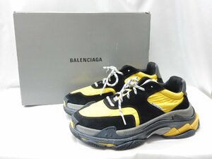 28.5cm BALENCIAGA バレンシアガ TRIPLE S トリプルS スニーカー 533886 イエロー/ブラック 43