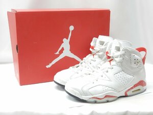 26.5cm NIKE/ナイキ AIR JORDAN 6 RETRO RED OREO エアジョーダン6 レッドオレオ CT8529-162 白赤