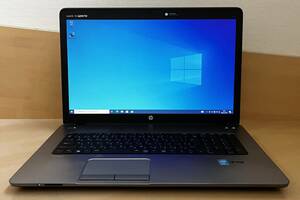 HP ProBook 470 G1 i7 4712MQ 2.3GHz 8GB SSD 240GB 17インチ　WEBカメラ