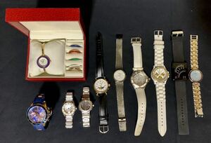 【ジャンク】腕時計 ブランド ウォッチ いろいろ まとめて10本セット D&G/ SalvatoreMarra/Michel Jurdain / GUESS など