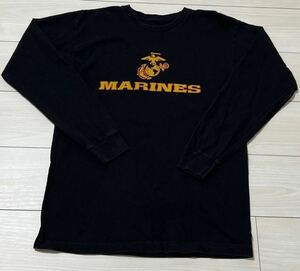 沖縄米軍放出品　USMC ロングスリーブTシャツ OKINAWA MARINEs お洒落 海兵隊 ロゴ 