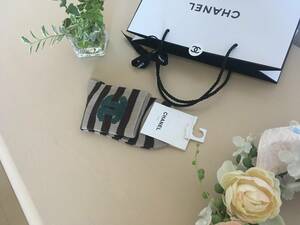 ★ Подлинный ★ Chanel ★ Coco Mark Border Rocks ★ Brown ★ Включенная доставка