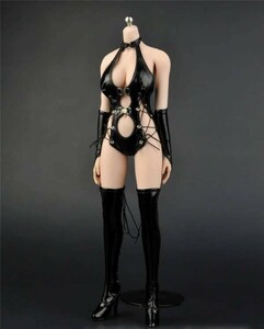 1/6 ZYTOYS ZY5009　セクシー黒革服とロングブーツセット 1/6スケール女性コスチューム