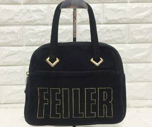 no18960 FEILER フェイラー パイル タオル地 ハンド トート バッグ ☆