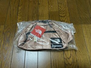 Supreme North Face Metallic Mag Sack Золотая розовая розовая розовая ⅱ ⅱ поясничная упаковка пака Сумка розовая металлическая роза Северная лица