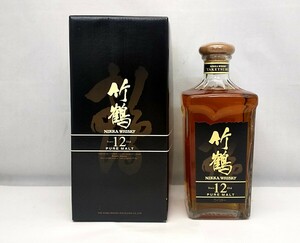 ウイスキー　NIKKA　竹鶴　12年　ピュアモルト　角瓶　660ml 40%　未開栓　/　ニッカ　ジャパニーズ ウイスキー