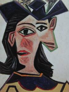 Art hand Auction Pablo Picasso, BUSTE DE FEMME AU CHAPEAU, Édition outre-mer, extrêmement rare, raisonné, Neuf avec cadre, branleur, Peinture, Peinture à l'huile, Portraits