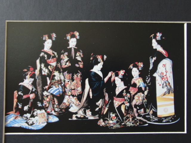 小松崎邦雄、花の門、超希少額装用画、新品額装付 www.pn