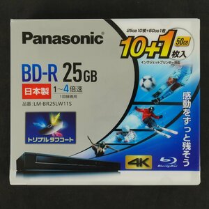 未使用 Panasonic パナソニック 録画用BD-R 25GB 10枚 + 50GB1枚◆LM-BR25LW11S [N6980]