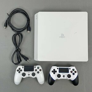 SONY PS4 PlayStation4 プレイステーション4 1TB CUH-2100B ホワイト 本体 コントローラー2個 電源コード HDMIケーブル セット [R12053]