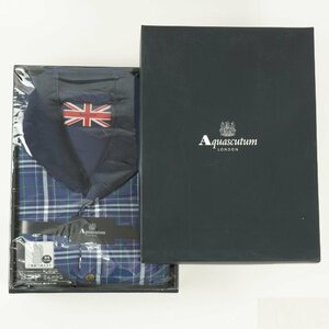 未使用品 西川 ウォッシャブル羽毛ポンチョ Aquascutum LONDON 紳士 M-L対応　[F5852]