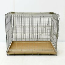 アイリスオーヤマ 折り畳みケージ 中型犬用 OKE-750◆組立サイズ 幅約54.5cm×奥行約77cm×高さ約60.5cm [N6893]_画像5