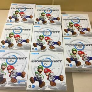 ◎◎任天堂 マリオカートWii Wiiハンドル同梱版 8本セット RVL-24 Nintendo ゲーム