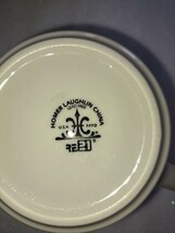 ヴィンテージ　アメリカ製　Homer Laughlin　高級マグカップ　陶器　ネイビー　米軍　海軍　御用達　スープカップ　高級食器　希少　2点組_画像2