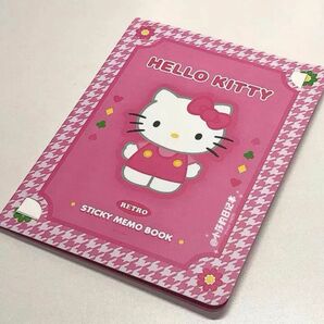 【新品】 レトロキティ MEMO BOOK 付箋 キティ サンリオ ハローキティ カオハナ