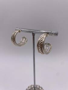 [ jewelry ][Philippe Audibert] hoop earrings silver beautiful goods Circle earrings Philip o-ti veil lovely * rare *