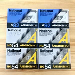 カセットテープ National AオングロームDU 未開封6本セット RT-G92DU×2本 RT-HG54DU×4本 ANGROM ノーマル ハイポジ 新品未使用