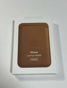 ★★　Apple 純正　Leather Wallet iPhone マグセーフ　　未使用　美品　！★★ 