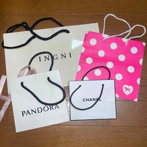 紙袋 ショッパー ショップ袋 シャネル CHANEL ブランド紙袋　PINK INGNI パンドラ　Pandora 