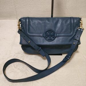 美品】TORY BURCHトリーバーチ ショルダーバッグ フラップ レザー