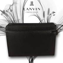 [LANVIN　COLLECTION]　ランバン　メンズポーチ　セカンドバッグ　クロ　　280221_画像6