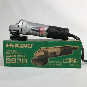 ■■ HiKOKI ハイコーキ 100mm 電気ディスクグラインダ PDH-100J グレー 目立った傷や汚れなし