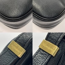 ☆☆ Yves Saint Laurent イブサンローラン YSLロゴ ショルダーバッグ ブラック レザー ヴィンテージ 傷や汚れあり_画像6