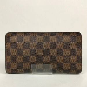 ■■ LOUIS VUITTON ルイヴィトン ダミエ ポルトモネ ジップ ラウンドファスナー 長財布 N61728 ブラウン 傷や汚れあり