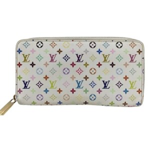 ♪♪ LOUIS VUITTON ルイヴィトン 長財布 モノグラム マルチカラージッピーウォレット M60241 ホワイト 傷や汚れあり